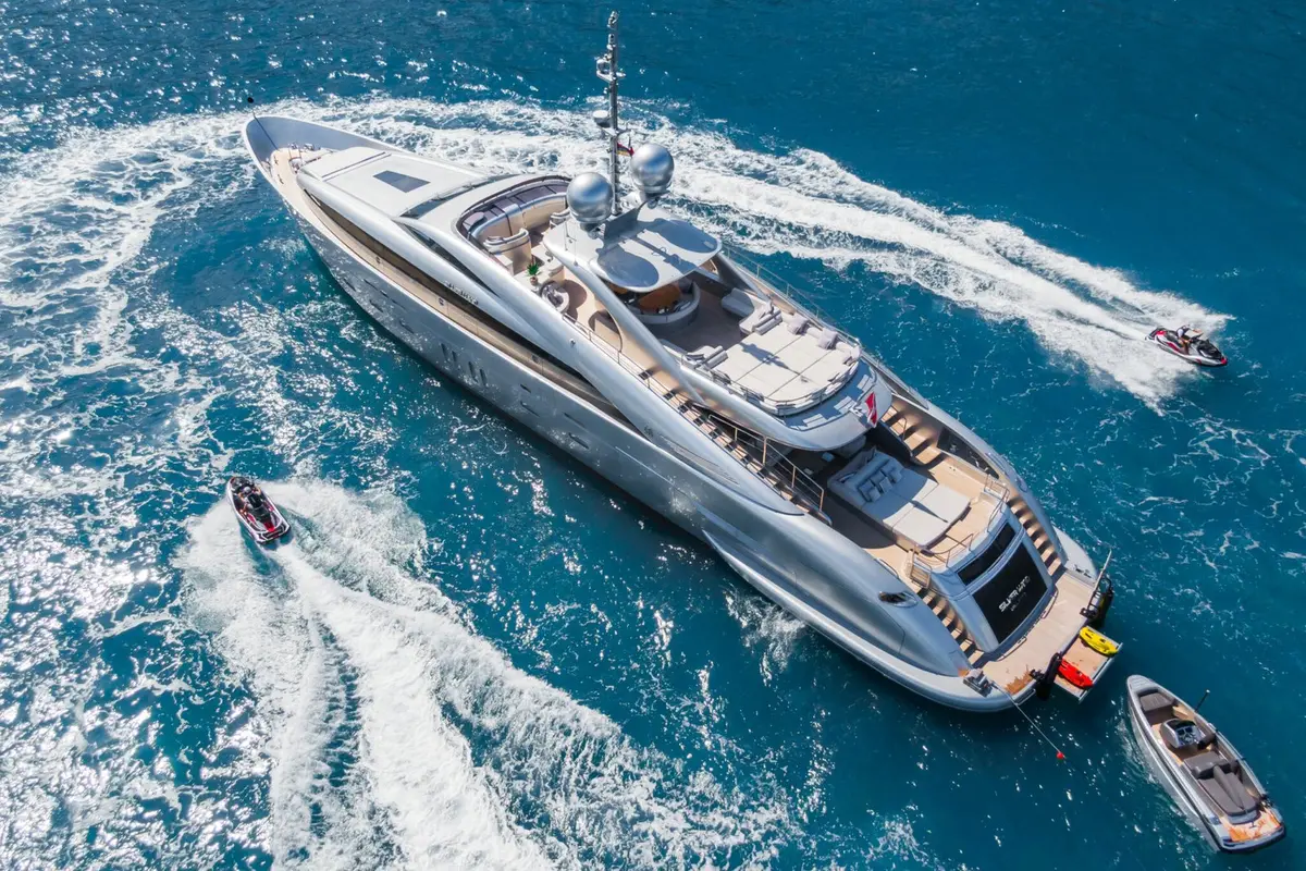 Silver Wind, aft deck — Yacht Hire Saint-Tropez, Saint-Tropez. Silver Wind — 44m