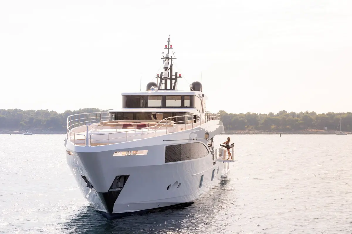 Majesty 100, exterior — Yacht Hire Saint-Tropez, Saint-Tropez. Majesty 100 — 32m