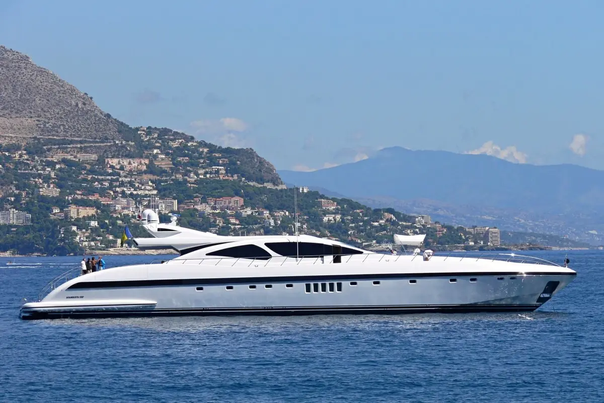 Mangusta 130, main deck — Yacht Hire Saint-Tropez, Saint-Tropez. Mangusta 130 — 40m