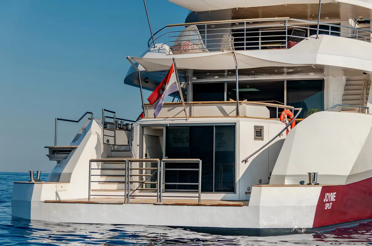 Philip Zepter 50m, aft deck — Yacht Hire Saint-Tropez, Saint-Tropez. Philip Zepter 50m — 50m
