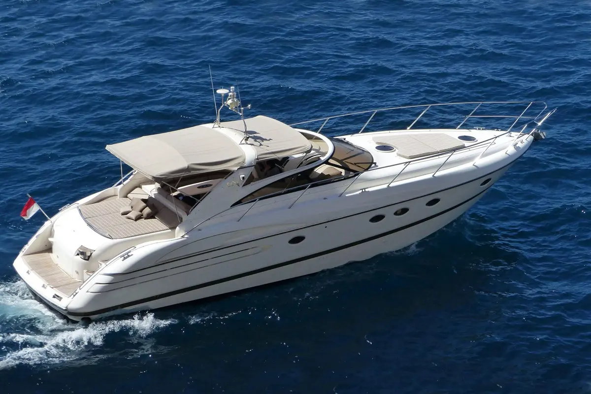 Princess 50, exterior — Yacht Hire Saint-Tropez, Saint-Tropez. Princess 50 — 15.5m