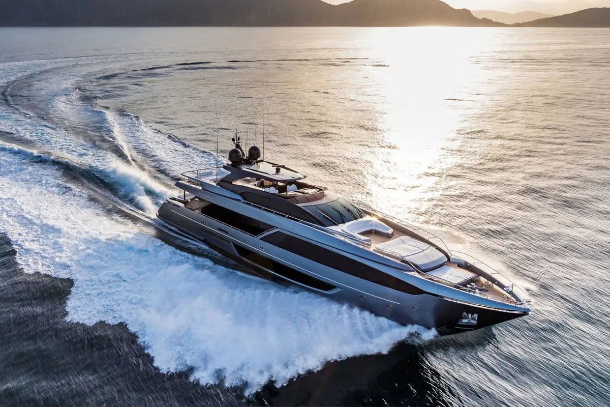Riva 110, main deck — Yacht Hire Saint-Tropez, Saint-Tropez. Riva 110 — 33m