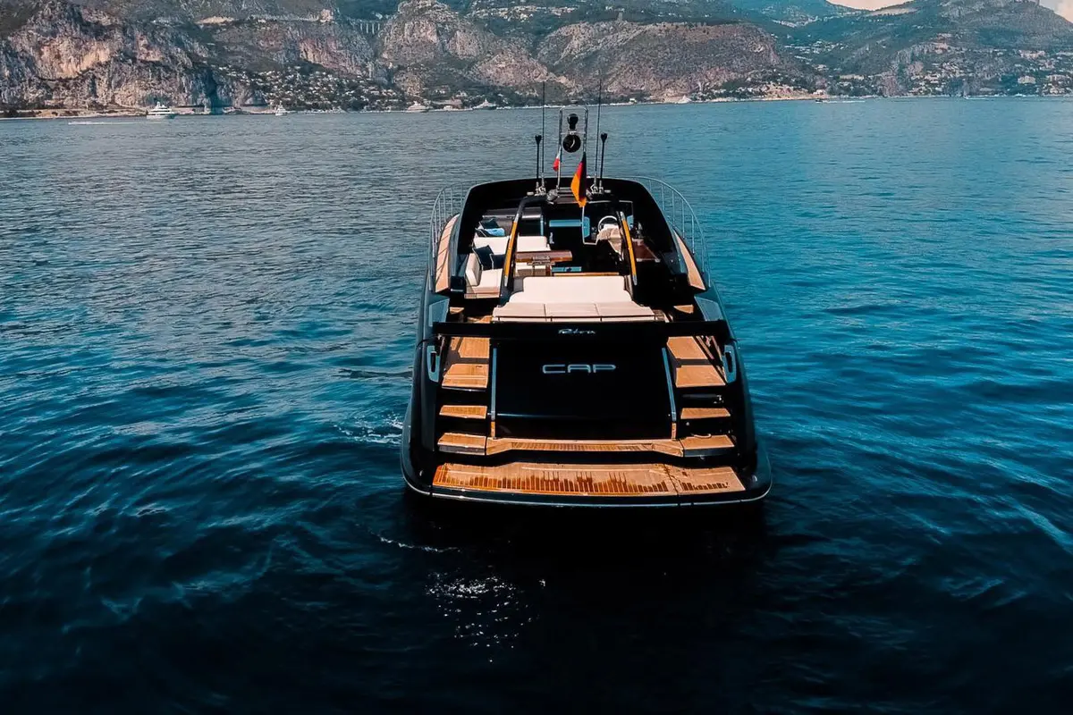 Riva 56 Rivale, aft deck — Yacht Hire Saint-Tropez, Saint-Tropez. Riva 56 Rivale — 17m