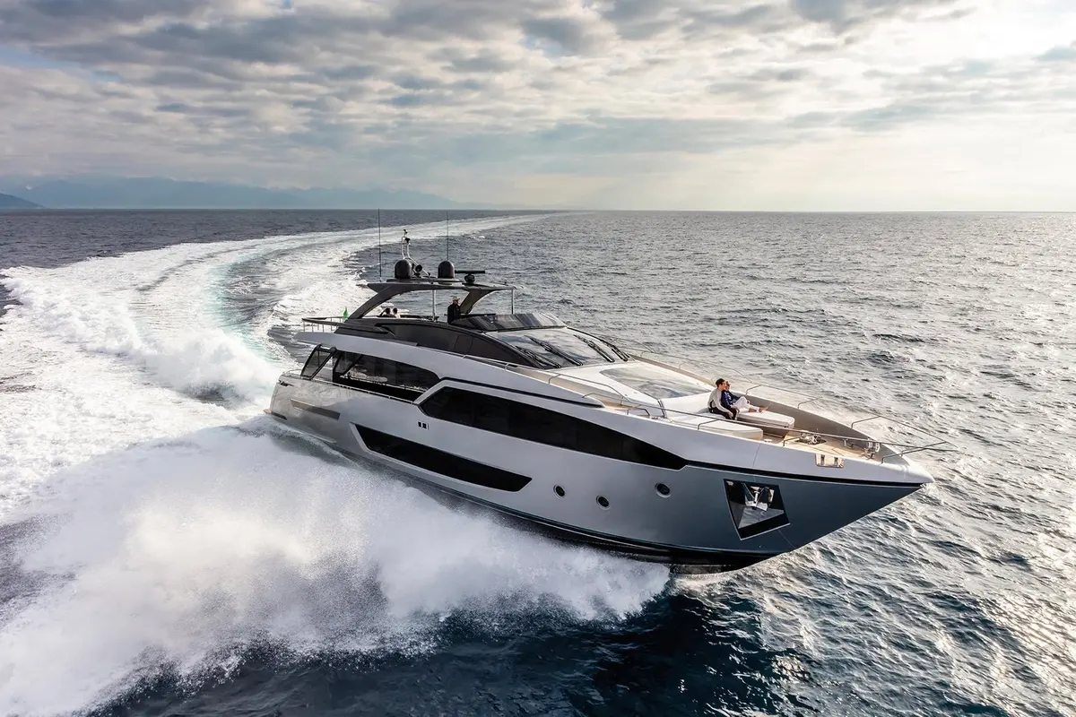 Riva 90, exterior — Yacht Hire Saint-Tropez, Saint-Tropez. Riva 90 — 28.5m